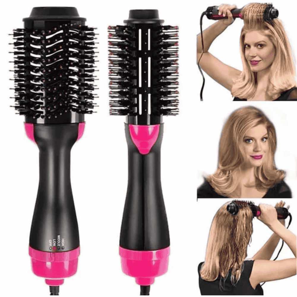 Closeup view of the hot air brush design