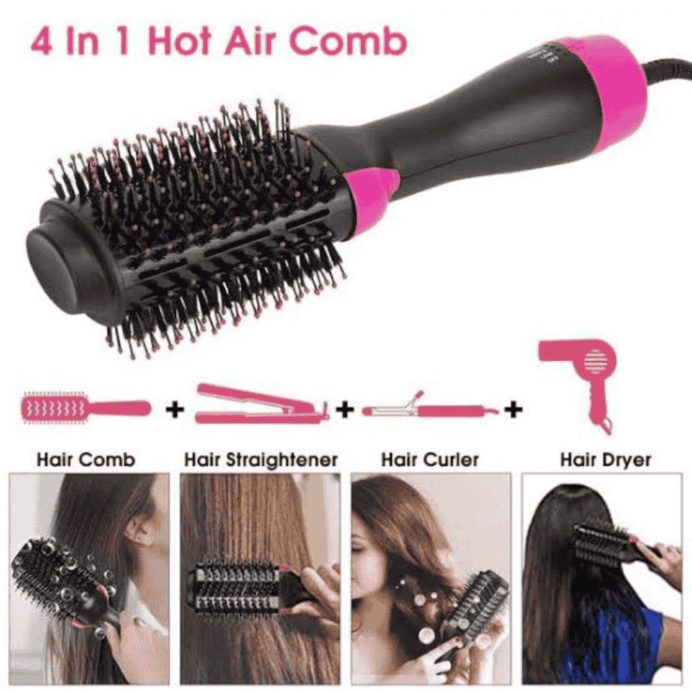 4 in 1 hot air comb for styling
