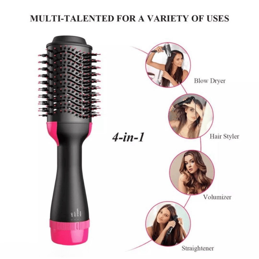 Multi-talented brush for drying, curling, and styling