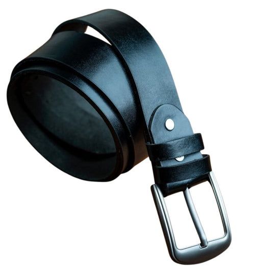 High Quality Black Leather Dress Belt for Men – ShopFirst.pk
