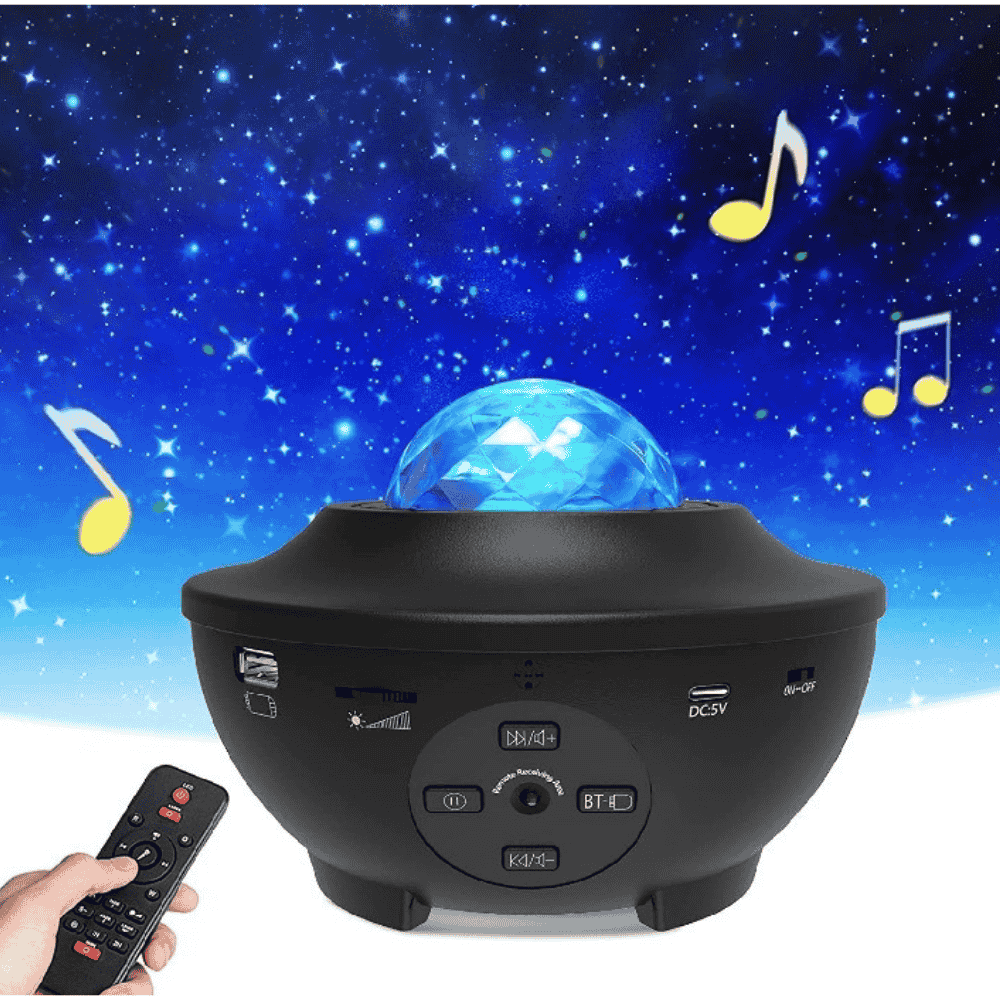 full-picture-1 displaying projector setup in a cozy bedroom