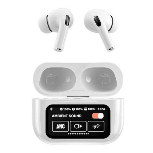 A9 pro wireless earbuds front display