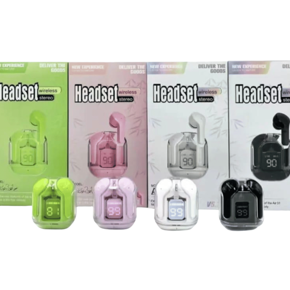 All color variants of Air 31 earbuds shown together