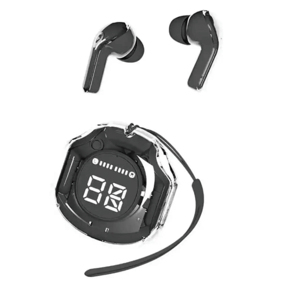 Black Air 39 earbuds with modern design shown from the front.
