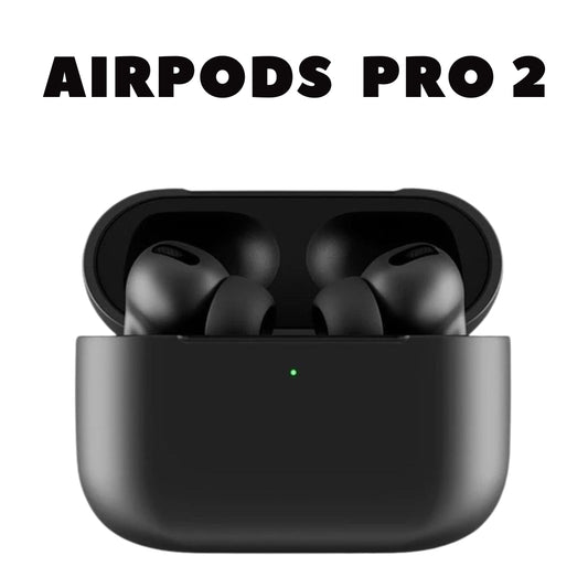 Front view of AirPods Pro 2 Black Buzzer Edition