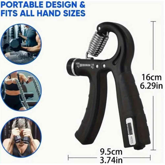 Pack of 2 - Automatic Counter Hand Gripper | Adjustable Forearm & Wrist Strength Trainer