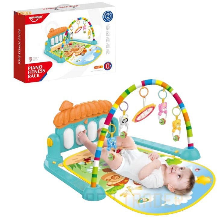 Packaging box of baby piano play gym