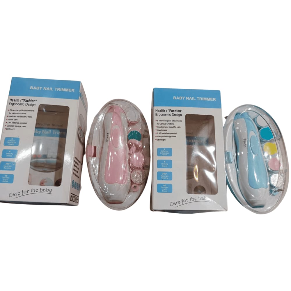Retail packaging of baby nail grinder set