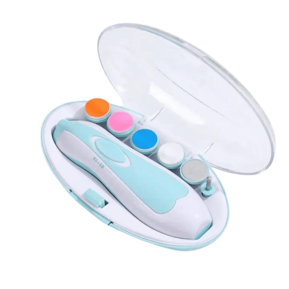 Close-up of baby electric nail grinder design and material