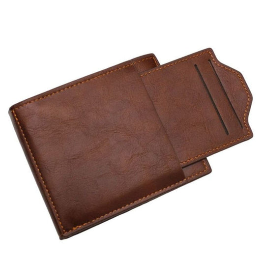 Spacious Balisi Style Brown Leather Wallet – Open Inside View | ShopFirst.pk