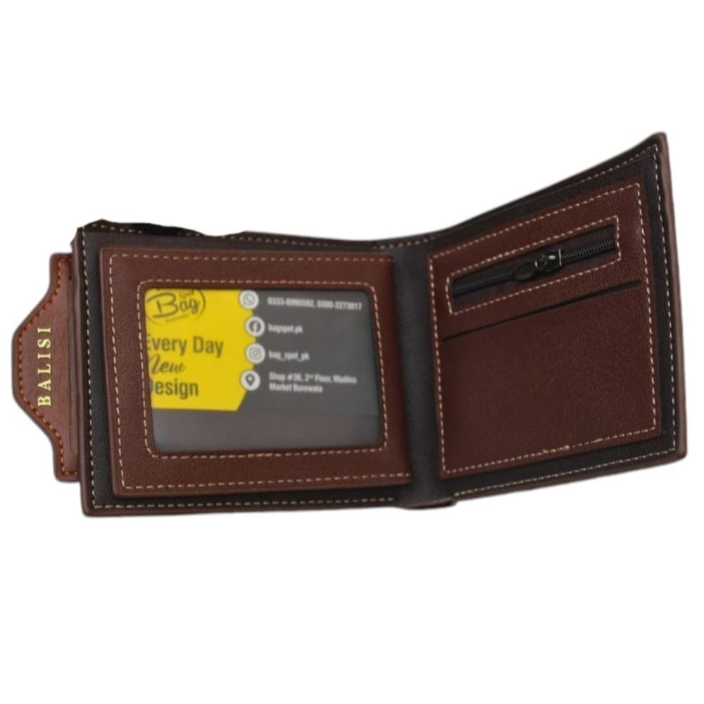 Balisi Style Leather Wallet with Extra Removable D-Card Holder – ShopFirst.pk