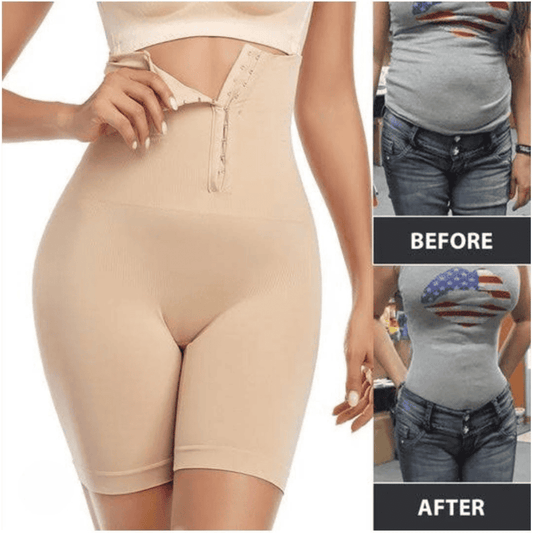 before-after-ladies-shaper-front-look showing transformation using