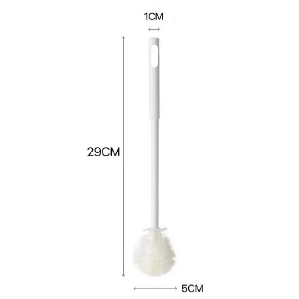Measurement and size details of the silicone bottle brush