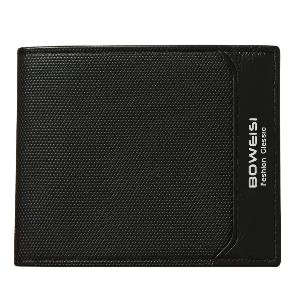 Boweisi Classic Black Leather Wallet with Cardholder – Premium Quality in Pakistan