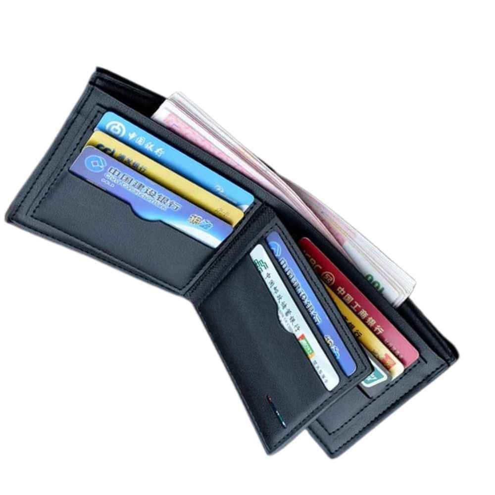 Boweisi Style Classic Leather Wallet + Cardholder – Spacious & Premium Quality