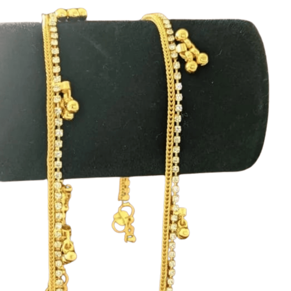Close-up showcasing the gold plating and intricate design