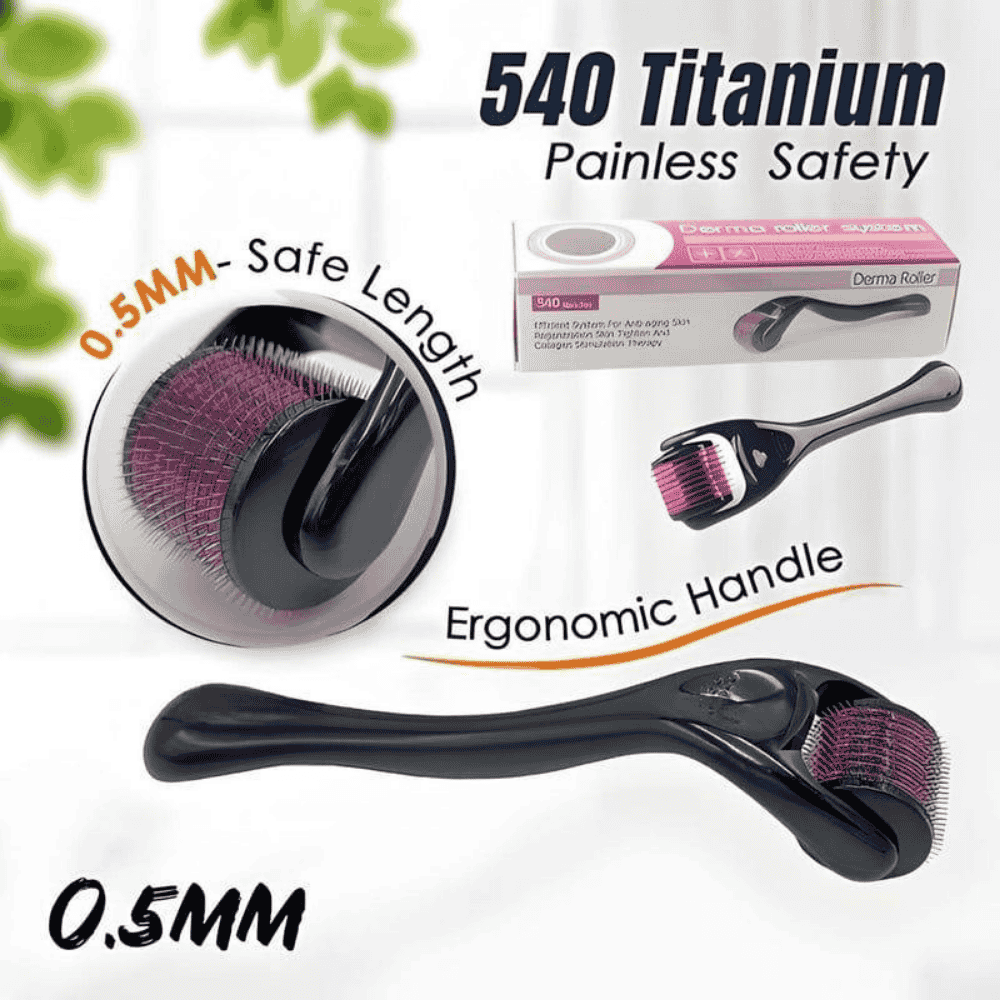 Main view of the derma roller showcasing its design