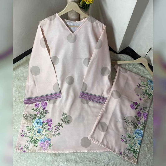 Digital Printed Swiss Lawn 2 Piece Suit – Shirt & Trouser | Soft Swiss Lawn Fabric I Design 20