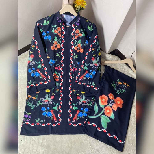 Digital Printed Swiss Lawn 2 Piece Suit – Shirt & Trouser | Soft Swiss Lawn Fabric I Design 29