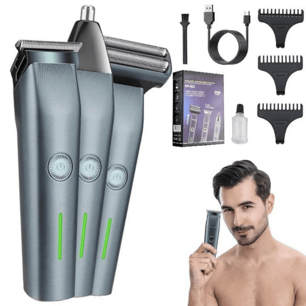 front-look-with-complete-accessories of grooming kit full setup
