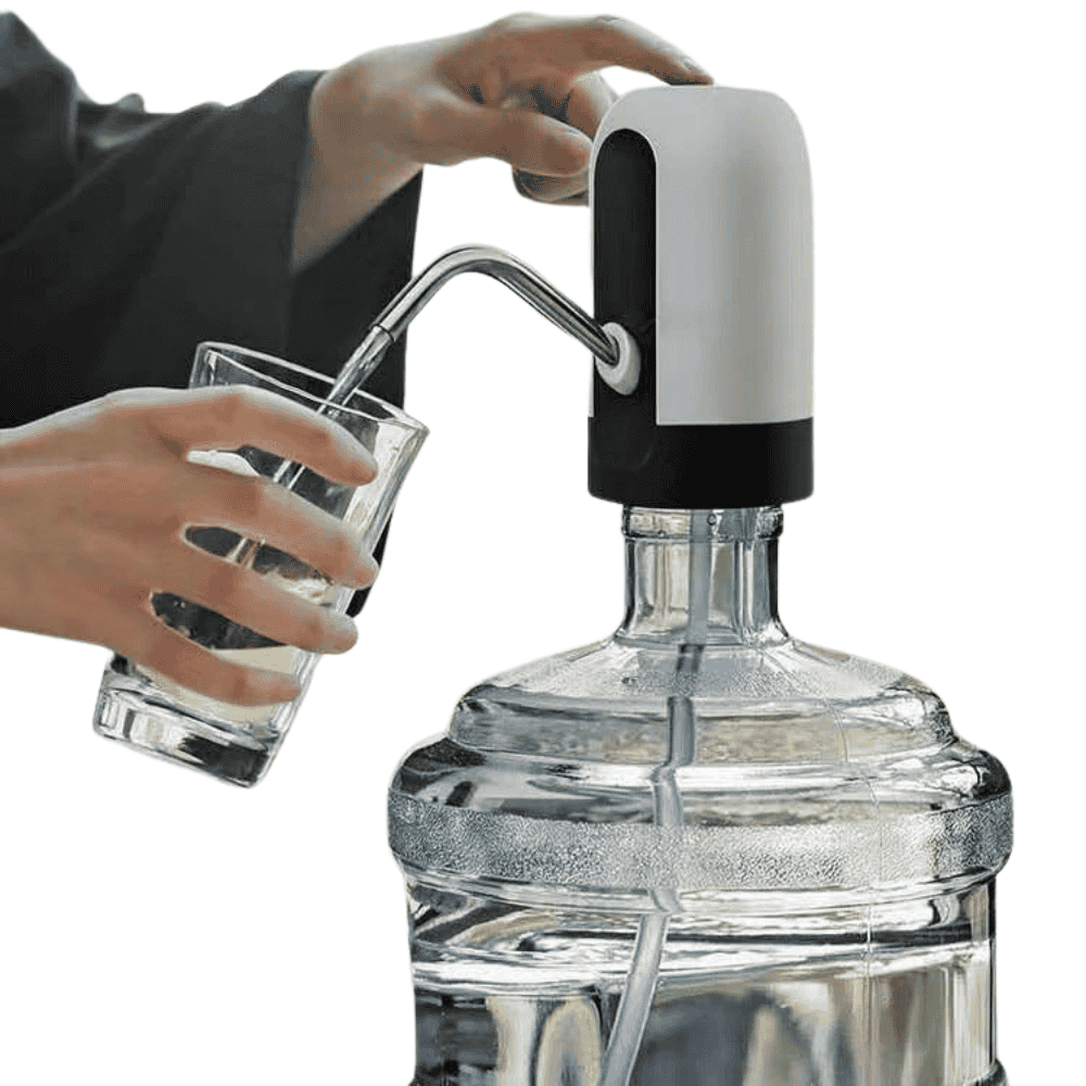 Front view of the automatic bottle water pump