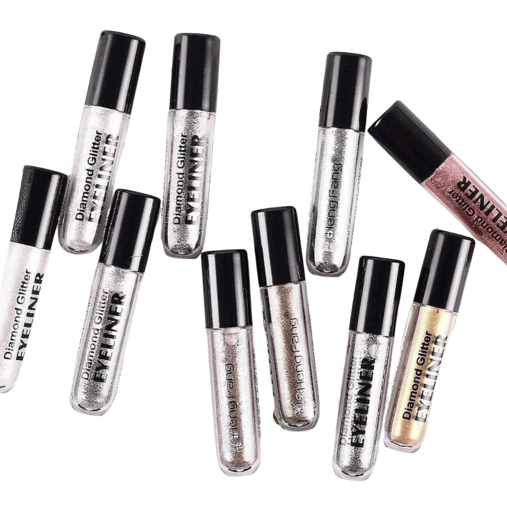 Hang Fang Glitter Eyeliner 10 pcs Set – Sparkling Liquid Liners in Vibrant Shades