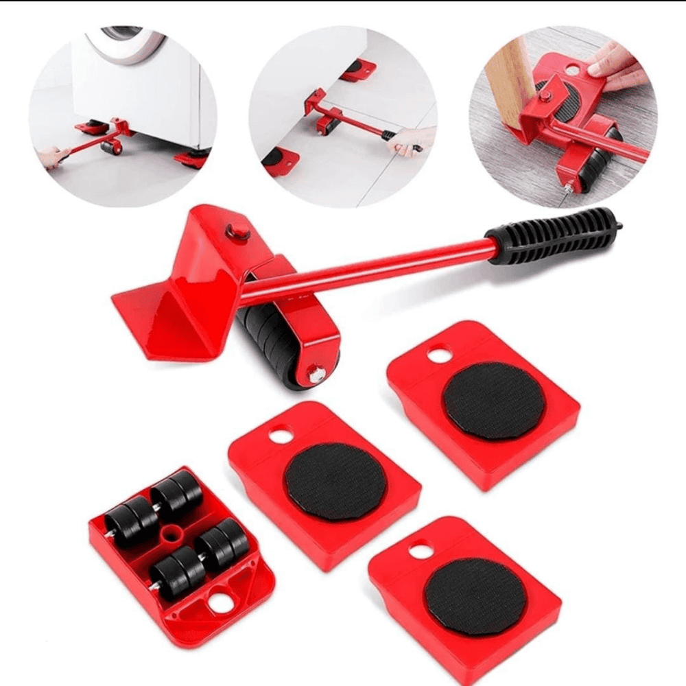 Furniture mover lifter handle showing socket attachment