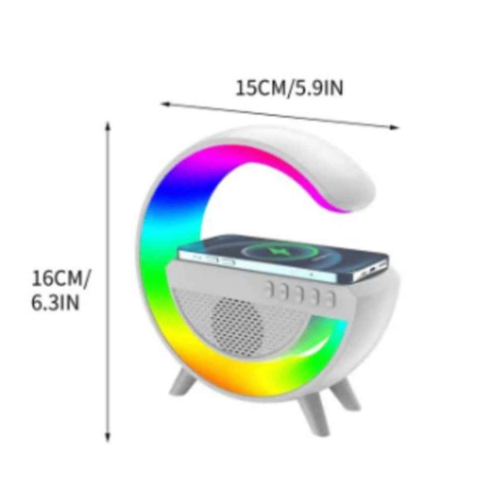 G Shape Lamp with Bluetooth Speaker & Wireless Charging Dock