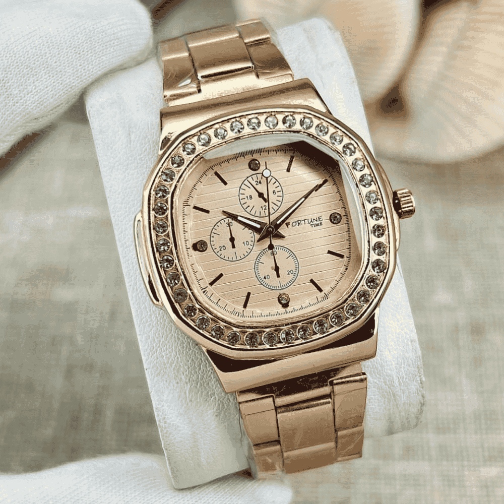 Elegant girls bracelet watch design 1 in stainless steel finish