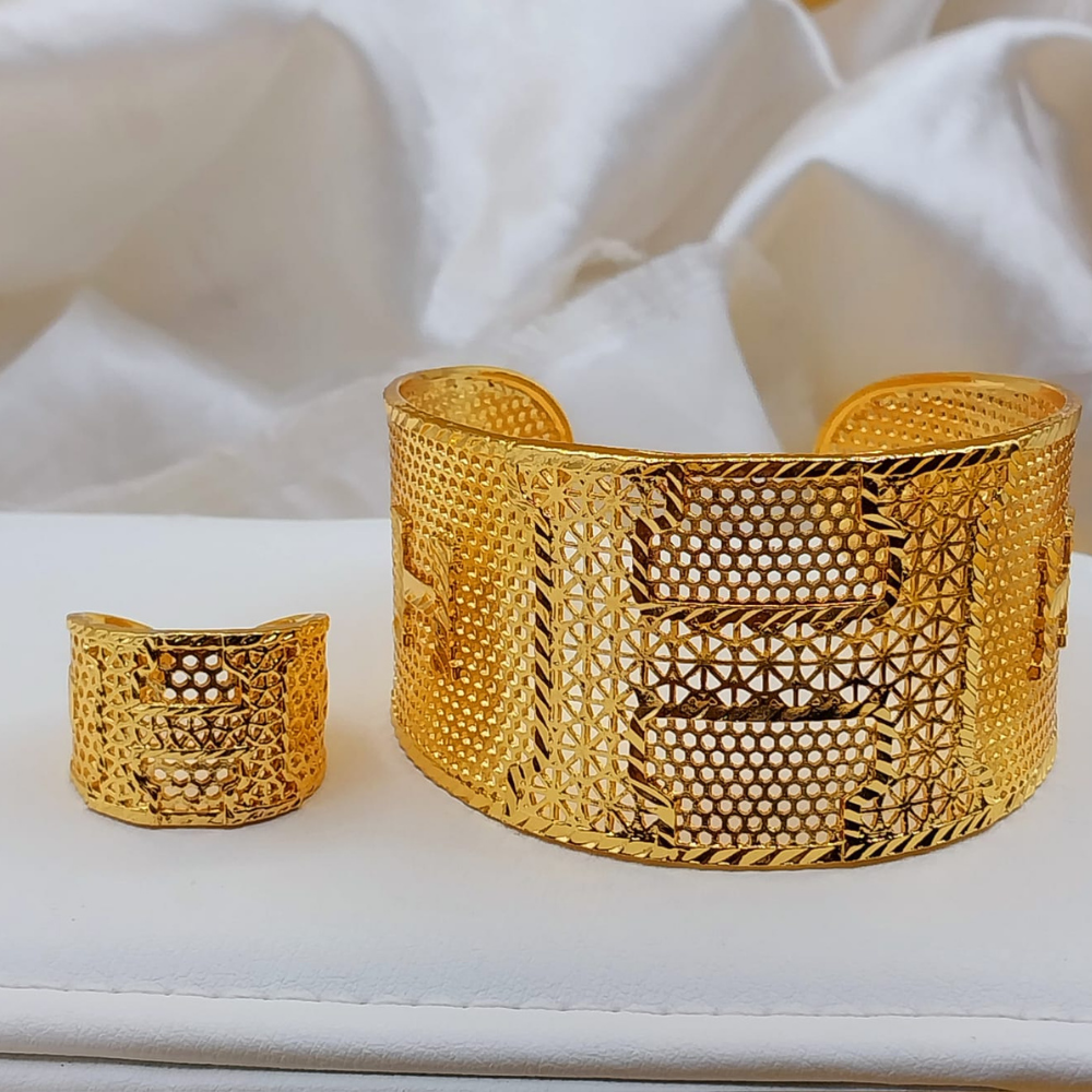 China gold jewellery combo with ring - Design 7