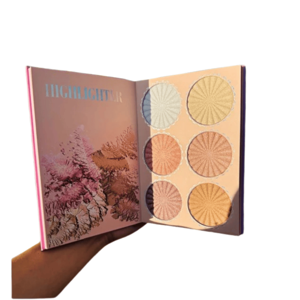 inside-shed highlighting various eyeshadow colors and textures