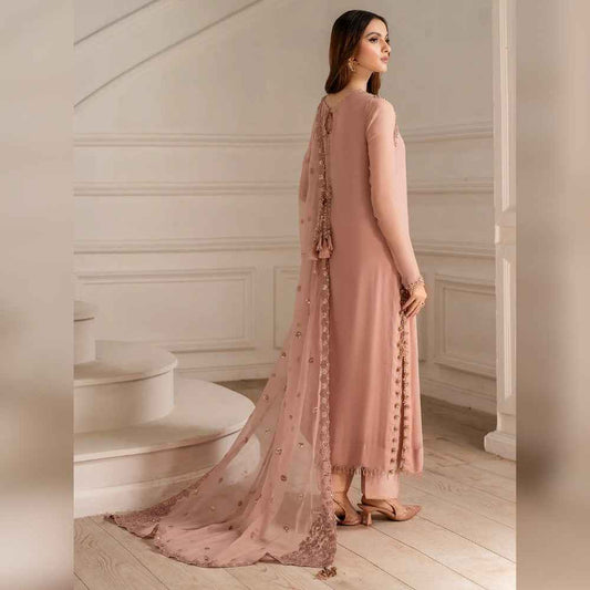 Iznik Chiffon Embroidered Suit – 3 Pcs Unstitched Luxury Formal Dress for Women