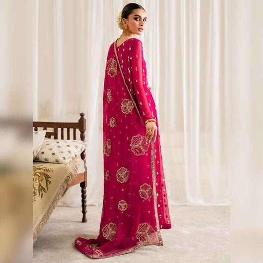 Iznik Chiffon Embroidered Suit 3 Piece Unstitched