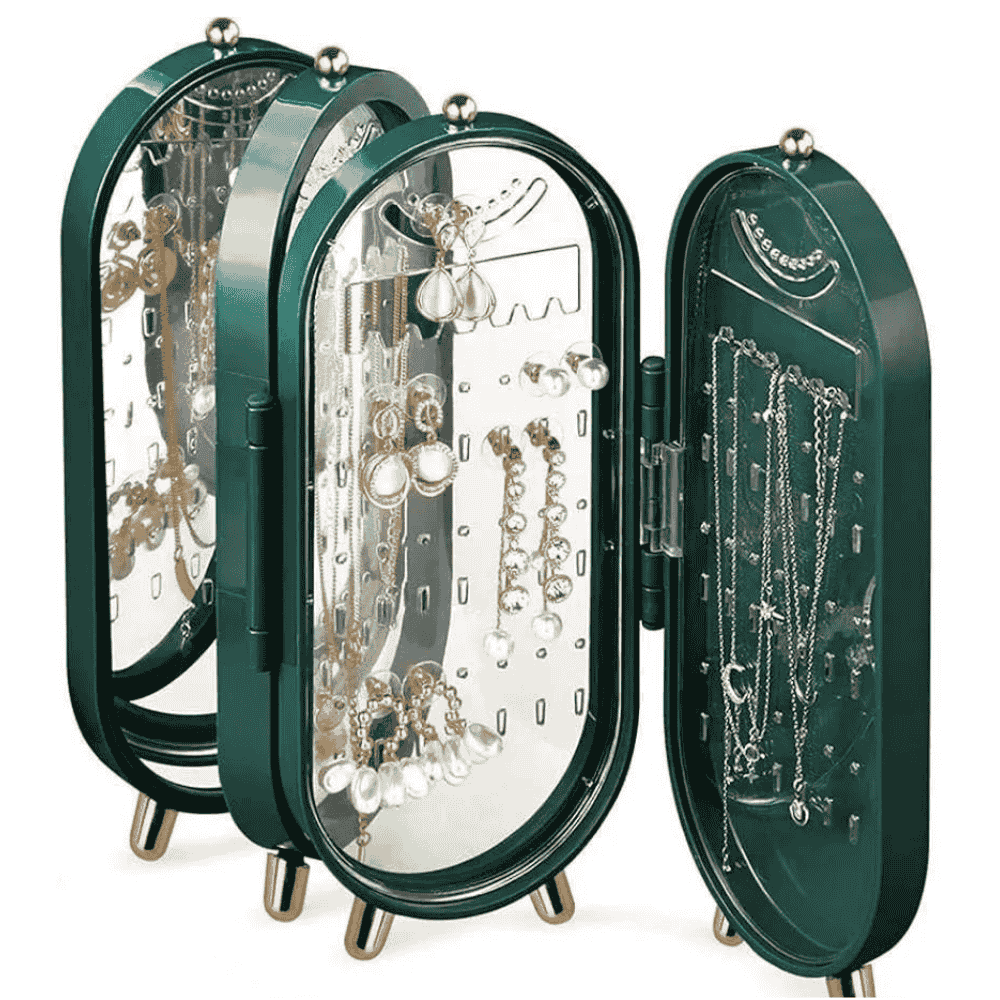 Upper side view of jewelry organizer