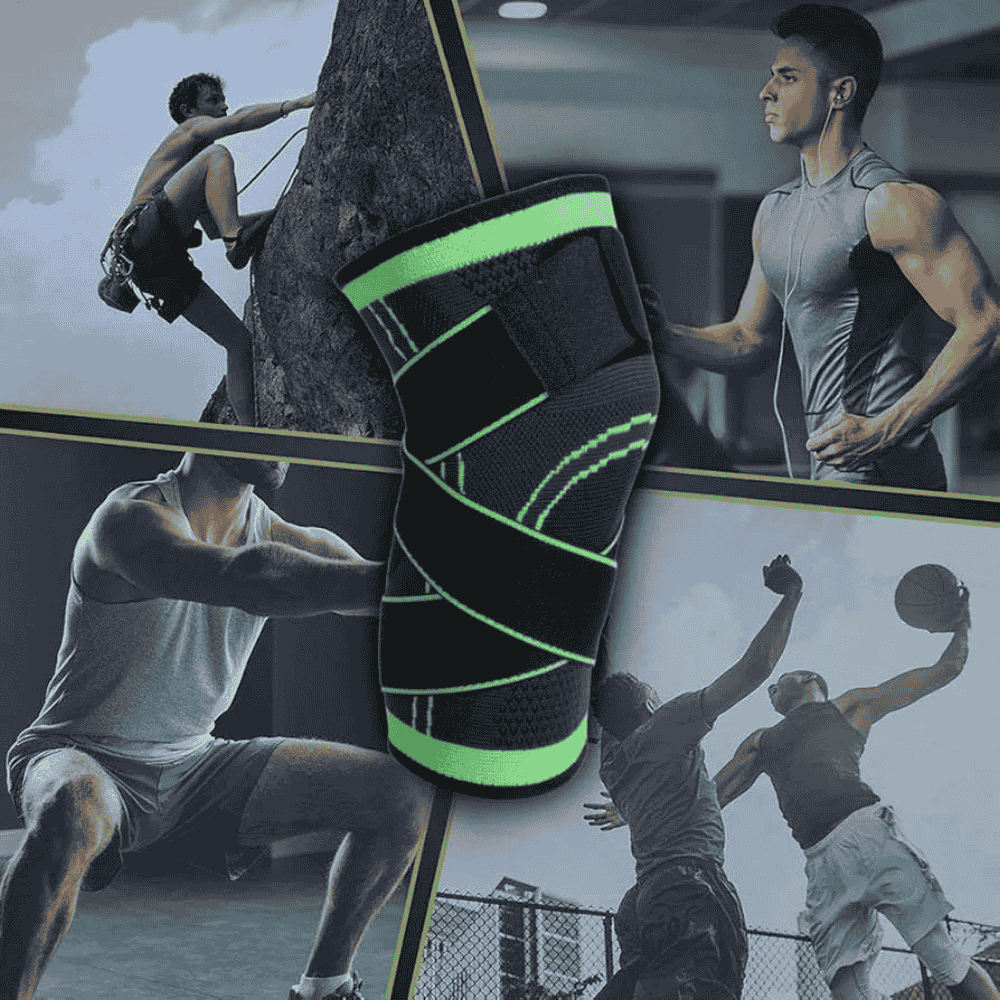 Zoomed-in view of Knee Grip support in use