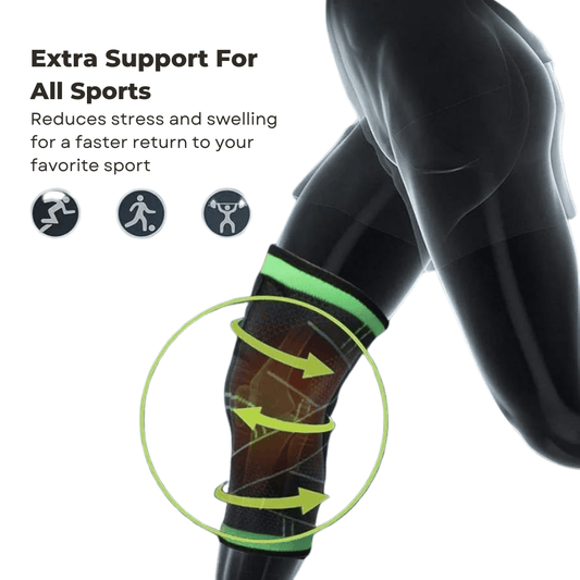 Knee Grip Compression Sleeve – Pain Relief & Sports Support