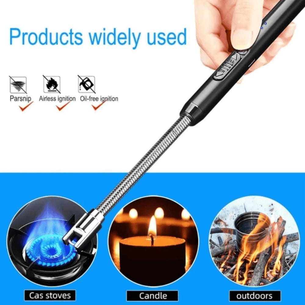 Arc lighter being used to light a candle