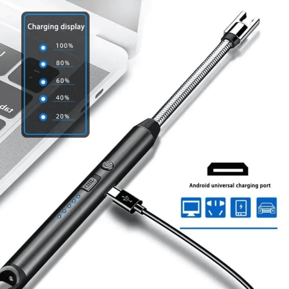USB port view of the rechargeable arc lighter