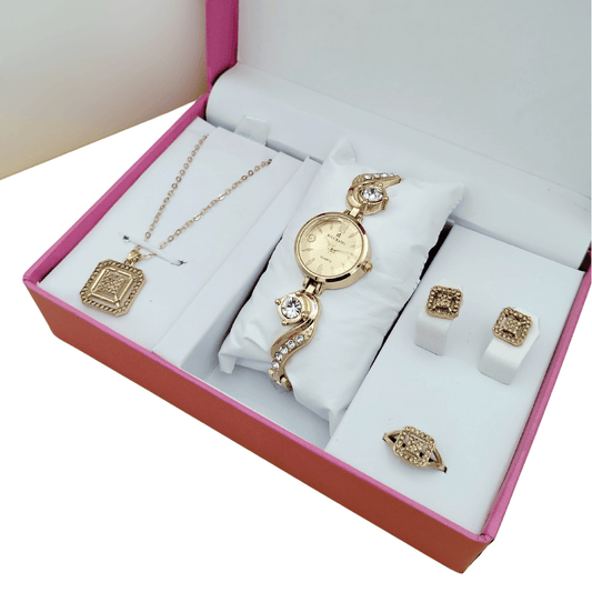 Main image displaying the MH Gift Amaze ladies gift set in rose gold