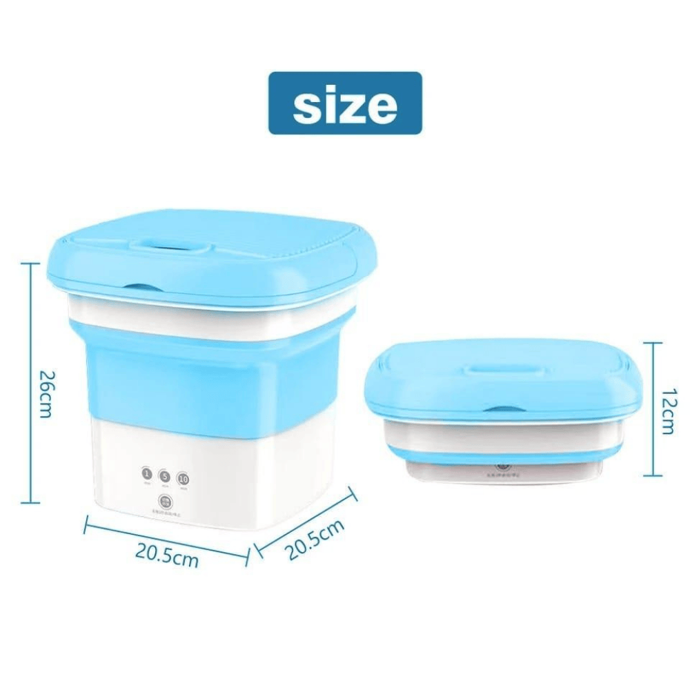 Image showing the dimensions of the mini washing machine