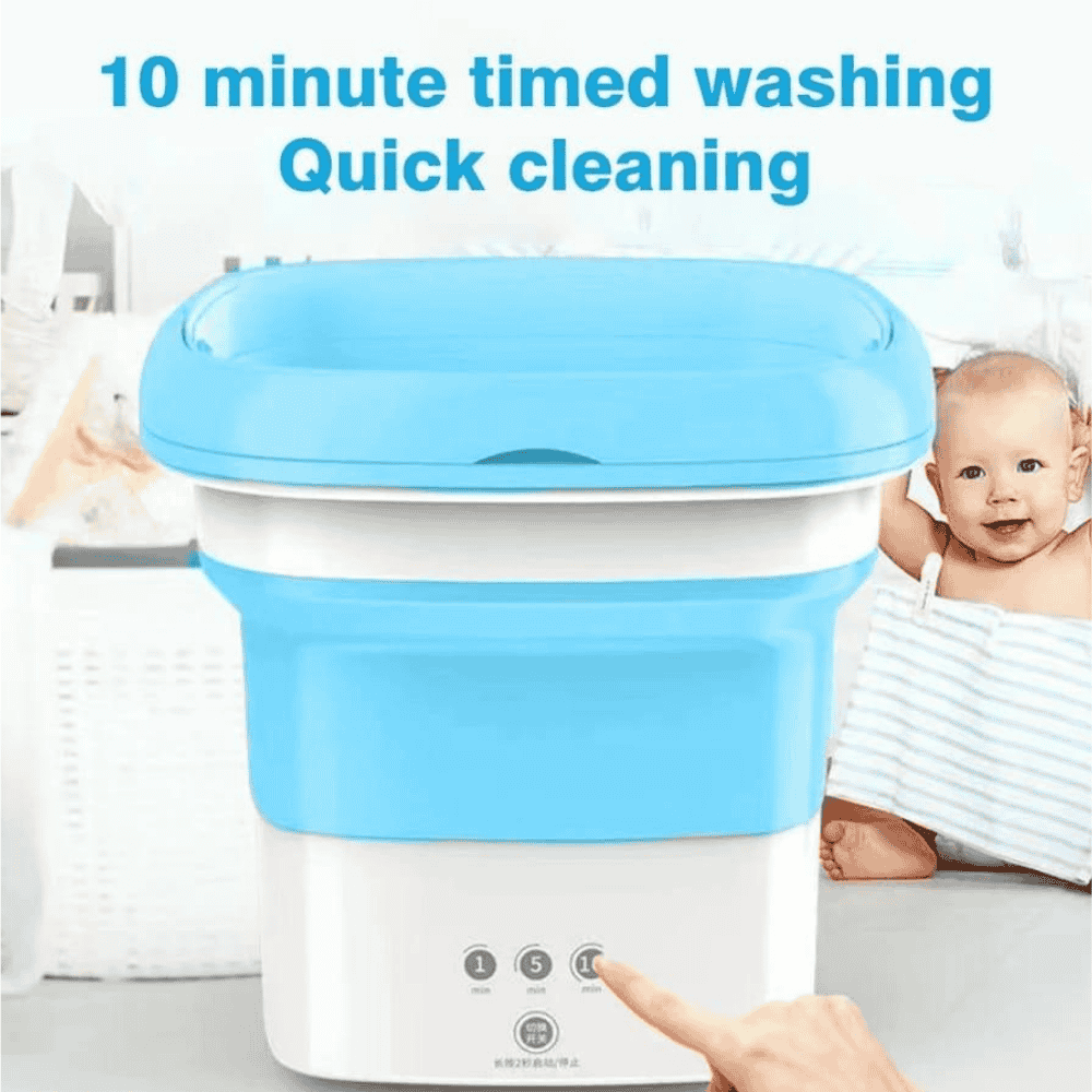 Display highlighting the 10-minute quick wash feature.