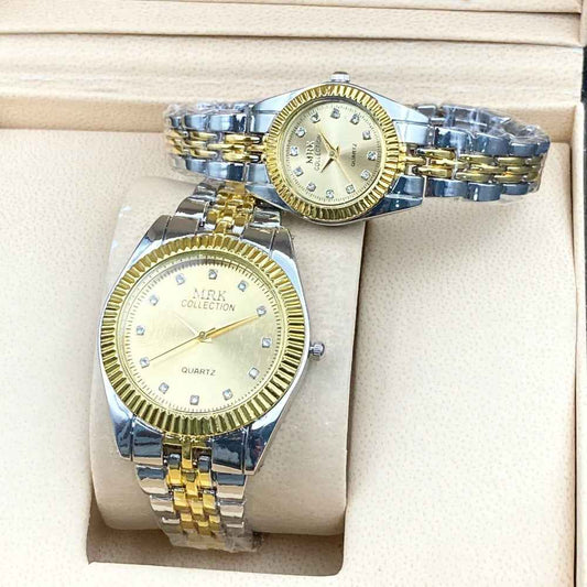 MK Couple Pair Watches – Elegant Matching Set with Gift Box