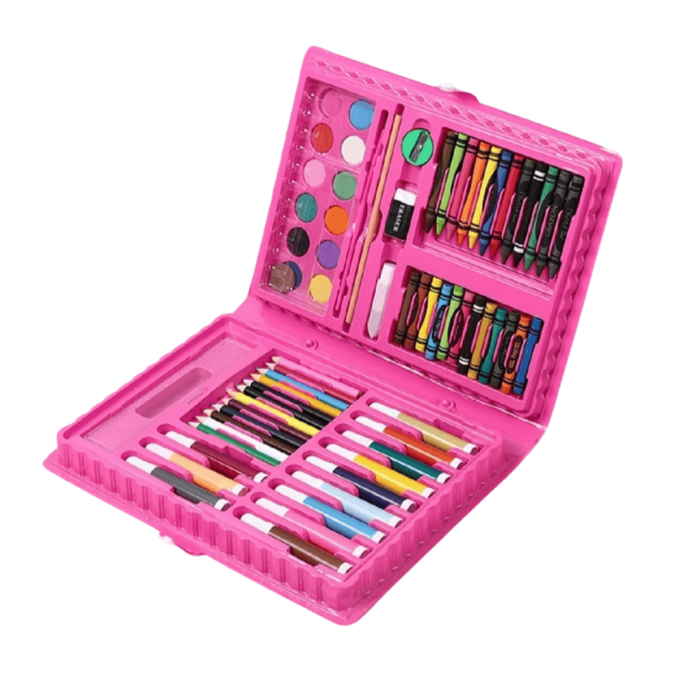 Multicolor Art Box Coloring Kit – 68 Piece Creative Colour Set for Kids