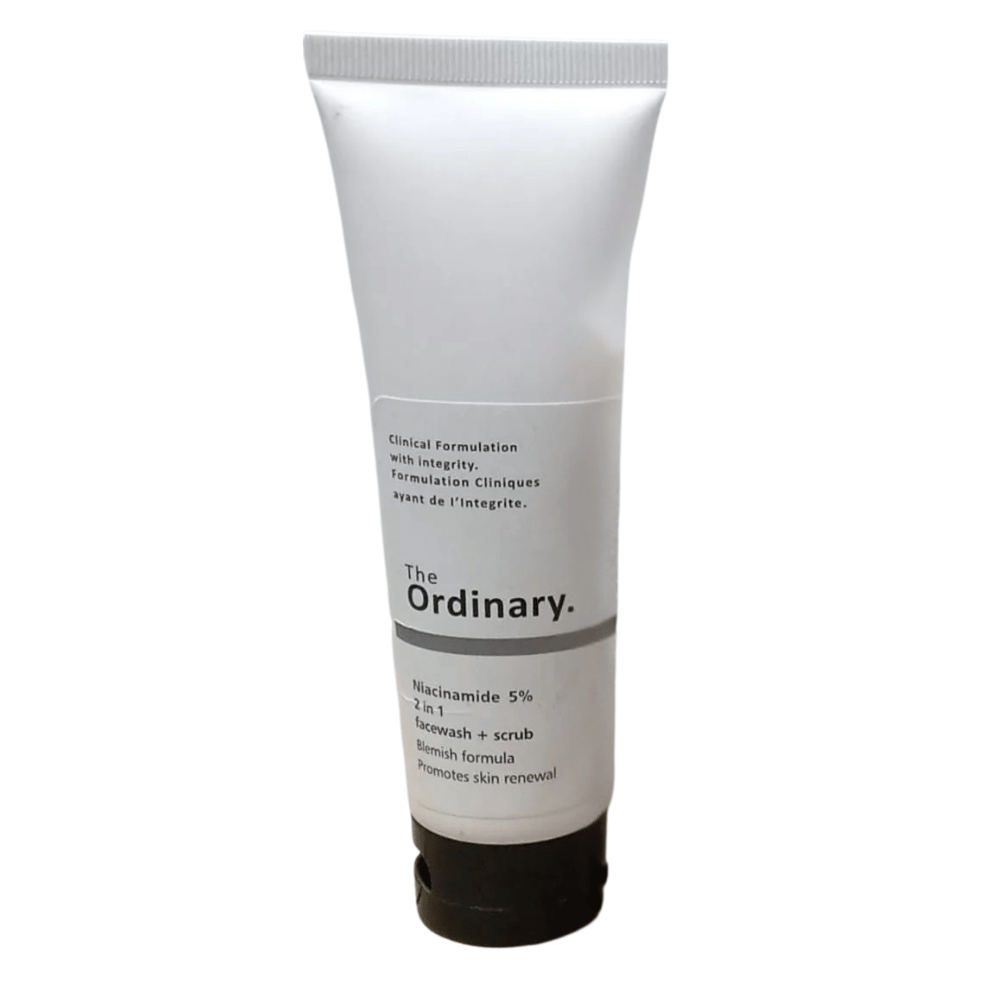 The Ordinary 2 in 1 Niacinamide facewash and scrub for exfoliation and oil control