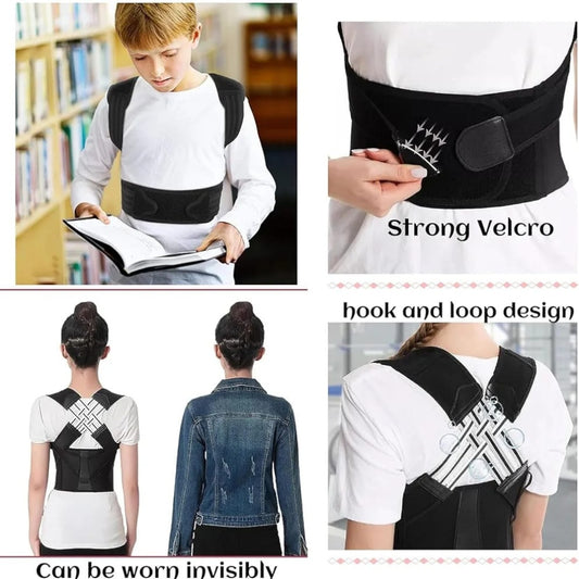 Adjustable Posture Corrector Belt for Back Pain Relief and Improved Posture