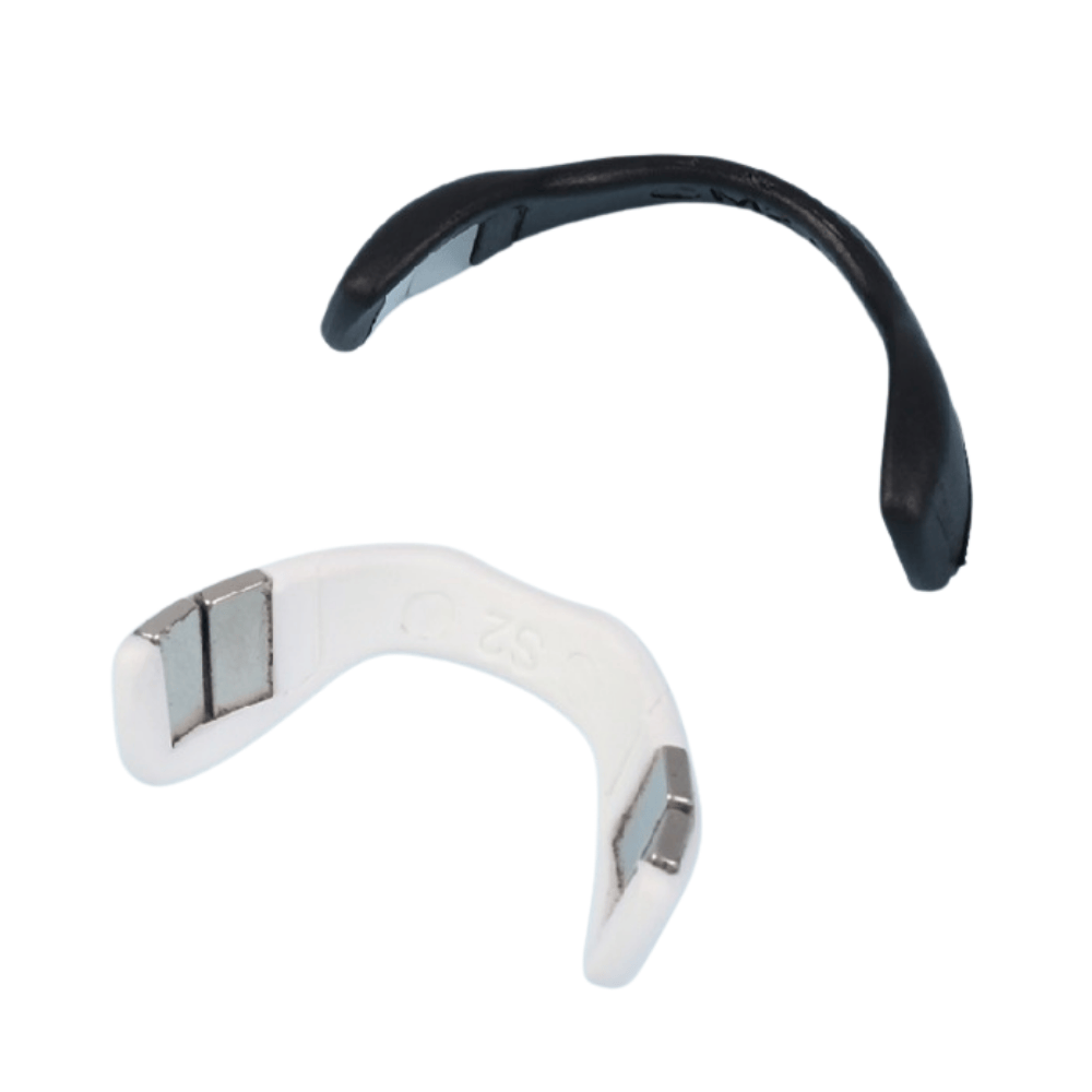 Side view of nasal expander showing dual vents