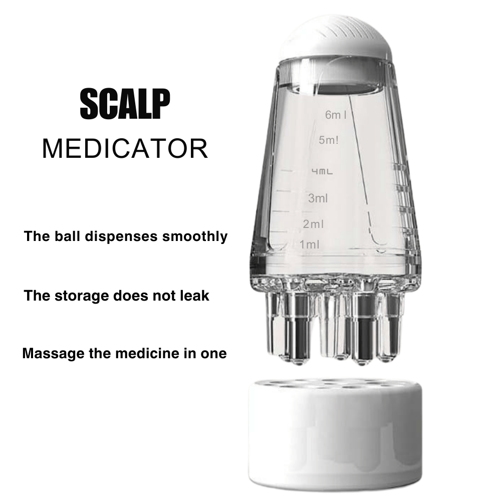Scalp medicator for targeted treatment application