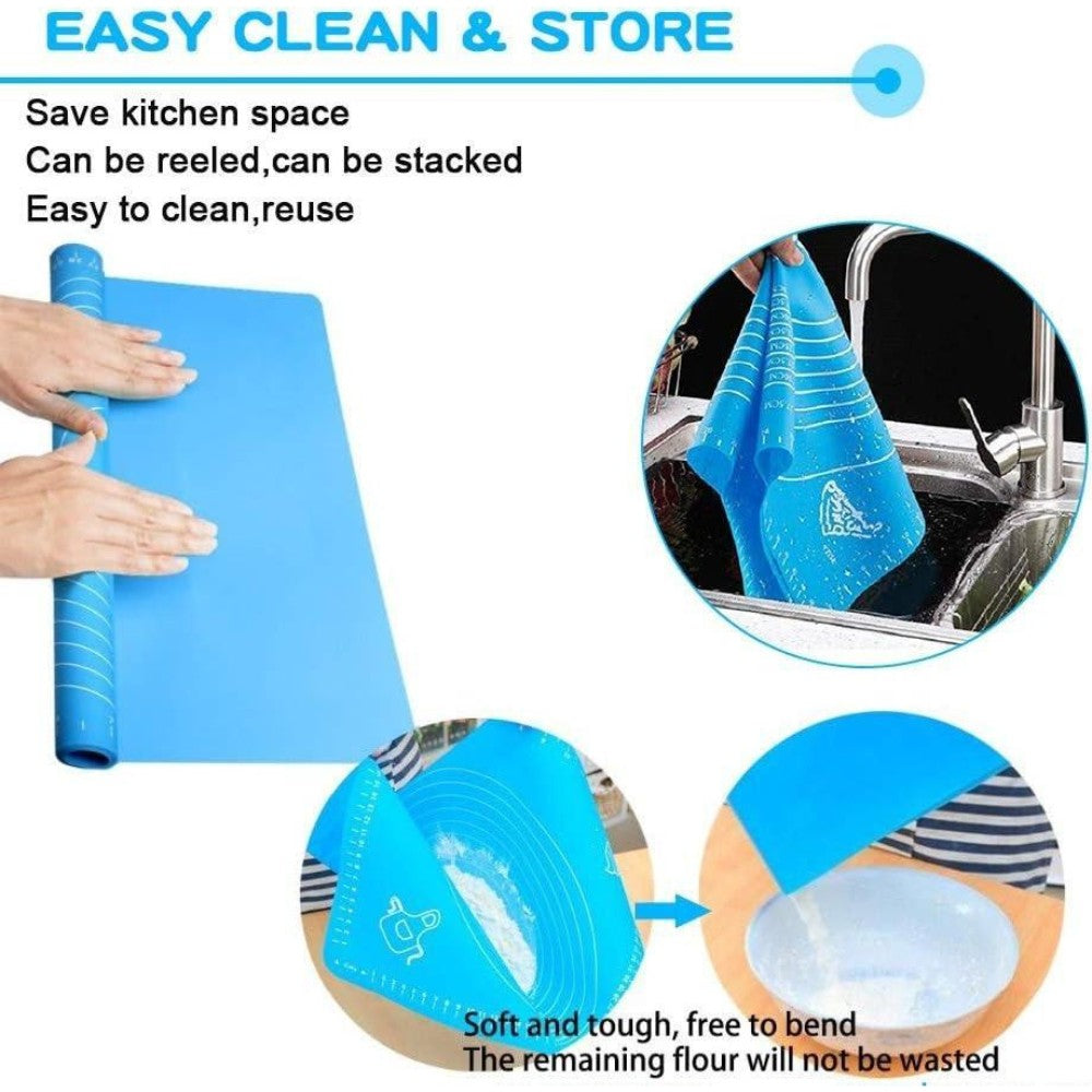 Silicone Roti Mat for Baking, Dough Rolling, and Chapati Making