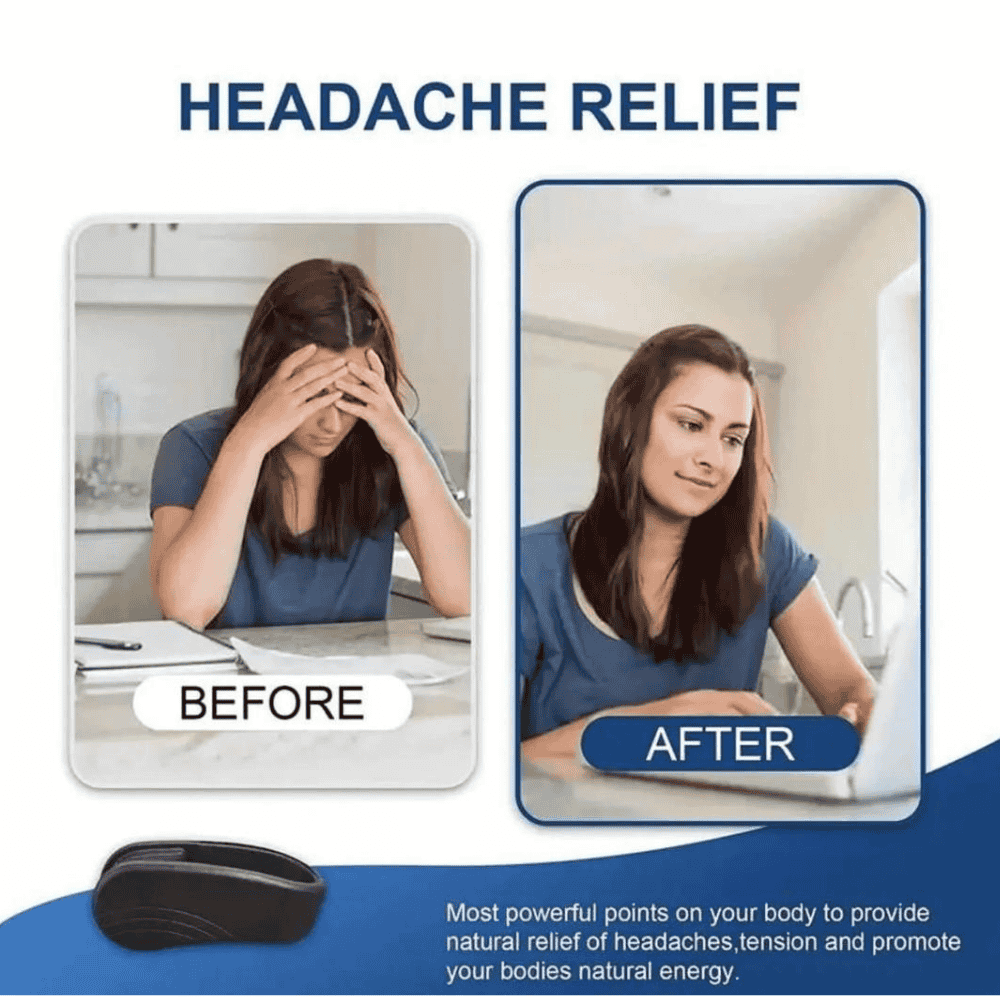 Acupressure ear clip used for headache and stress relief