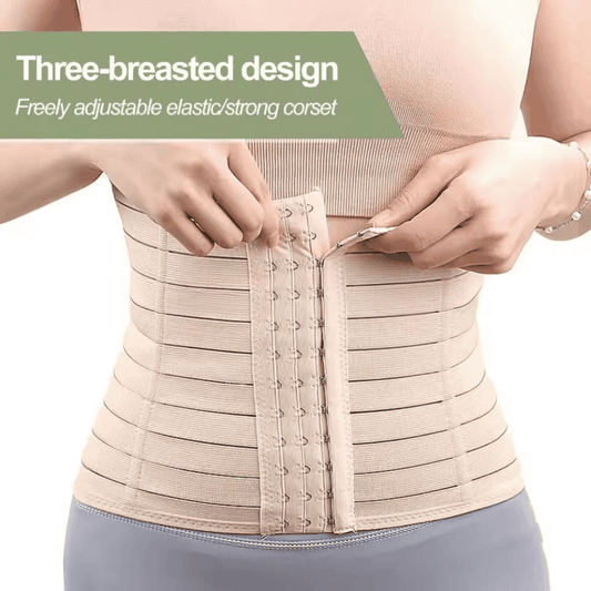 three-breasted-design-ladies-shaper showcasing secure closure system with three-level adjustment